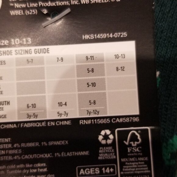 Buddy the Elf Portrait 2-Pair Adult Athletic Crew Socks - Picture 7 of 7